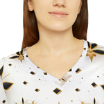Load image into Gallery viewer, Women&#39;s Long Sleeve V-neck Shirt (AOP)
