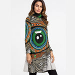 Load image into Gallery viewer, All-Over Print Women&#39;s High Neck Dress With Long Sleeve
