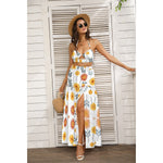 Load image into Gallery viewer, All-Over Print Women&#39;s Tie Back Wrap Dress
