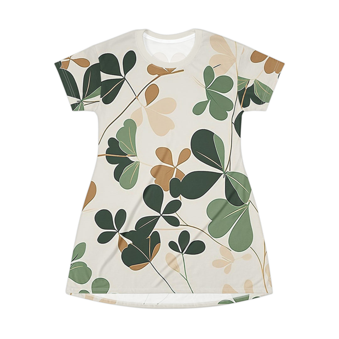 Comfort Color Feeling Lucky T-Shirt Dress,Retro St Patty's Day Dress,St Patricks Day t-Shirt Dress ,Clover t-Shirt dress,Lucky Clover