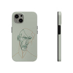 Load image into Gallery viewer, Boho Man Line Art Phone Case: A Mental Health Connection - Tough Phone Cases, Case-Mate | Line Art Phone Case | Line Art Case
