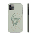 Load image into Gallery viewer, Boho Man Line Art Phone Case: A Mental Health Connection - Tough Phone Cases, Case-Mate | Line Art Phone Case | Line Art Case
