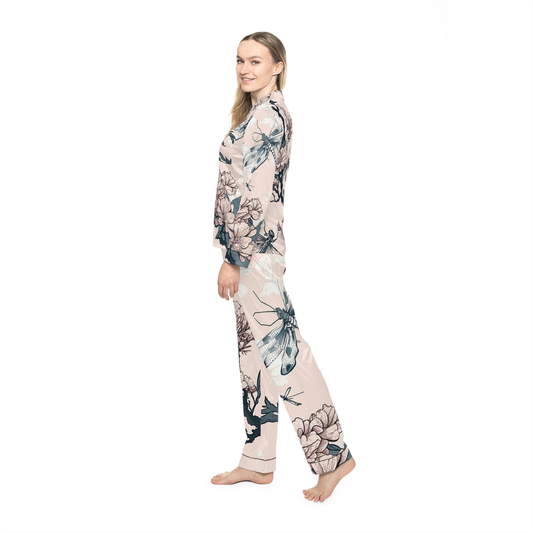 Cute Dragonfly Women's Satin Pajamas