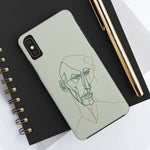 Load image into Gallery viewer, Boho Man Line Art Phone Case: A Mental Health Connection - Tough Phone Cases, Case-Mate | Line Art Phone Case | Line Art Case
