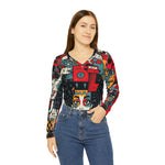 Load image into Gallery viewer, Copy of Copy of Women&#39;s Long Sleeve V-neck Shirt (AOP)
