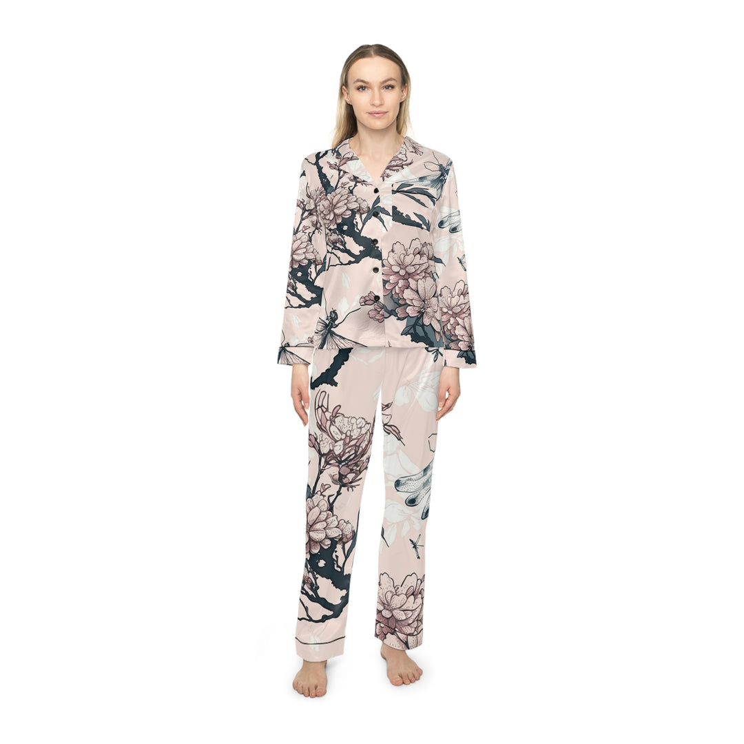 Cute Dragonfly Women's Satin Pajamas