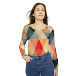 Load image into Gallery viewer, Women&#39;s Long Sleeve V-neck Shirt (AOP)
