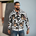 Load image into Gallery viewer, Y2K-inspired Gender Neutral Zip Hoodie with Biker and Hip-Hop Aesthetics
