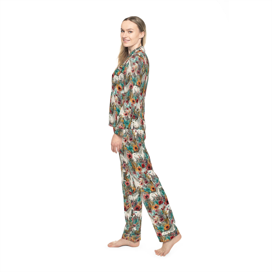 Women's Satin Pajamas (AOP)