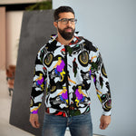 Load image into Gallery viewer, Y2K-inspired Gender Neutral Zip Hoodie with Biker and Hip-Hop Aesthetics
