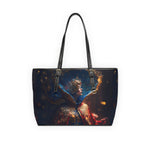 Load image into Gallery viewer, Majestic Dreams PU Leather Shoulder Bag - Red and Gold Fantasy
