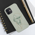 Load image into Gallery viewer, Boho Man Line Art Phone Case: A Mental Health Connection - Tough Phone Cases, Case-Mate | Line Art Phone Case | Line Art Case
