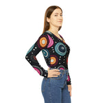 Load image into Gallery viewer, Women&#39;s Long Sleeve V-neck Shirt (AOP)
