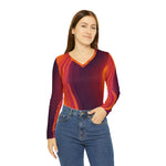 Load image into Gallery viewer, Women&#39;s Long Sleeve V-neck Shirt (AOP)
