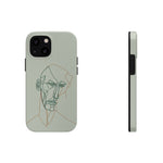 Load image into Gallery viewer, Boho Man Line Art Phone Case: A Mental Health Connection - Tough Phone Cases, Case-Mate | Line Art Phone Case | Line Art Case
