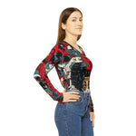 Load image into Gallery viewer, Copy of Copy of Women&#39;s Long Sleeve V-neck Shirt (AOP)
