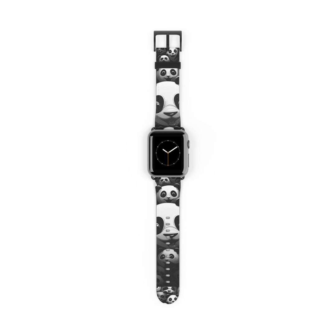 Black and White Panda Watch Band