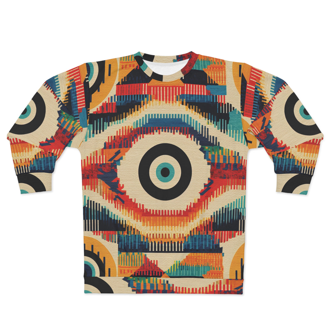 Ever-Seeing Eyes Patchwork Unisex Sweatshirt - Gift for Her, Gift for Him,