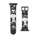 Load image into Gallery viewer, Black and White Panda Watch Band
