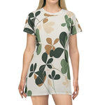 Load image into Gallery viewer, Comfort Color Feeling Lucky T-Shirt Dress,Retro St Patty&#39;s Day Dress,St Patricks Day t-Shirt Dress ,Clover t-Shirt dress,Lucky Clover
