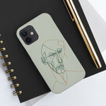 Load image into Gallery viewer, Boho Man Line Art Phone Case: A Mental Health Connection - Tough Phone Cases, Case-Mate | Line Art Phone Case | Line Art Case
