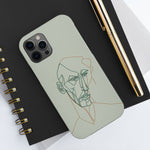 Load image into Gallery viewer, Boho Man Line Art Phone Case: A Mental Health Connection - Tough Phone Cases, Case-Mate | Line Art Phone Case | Line Art Case
