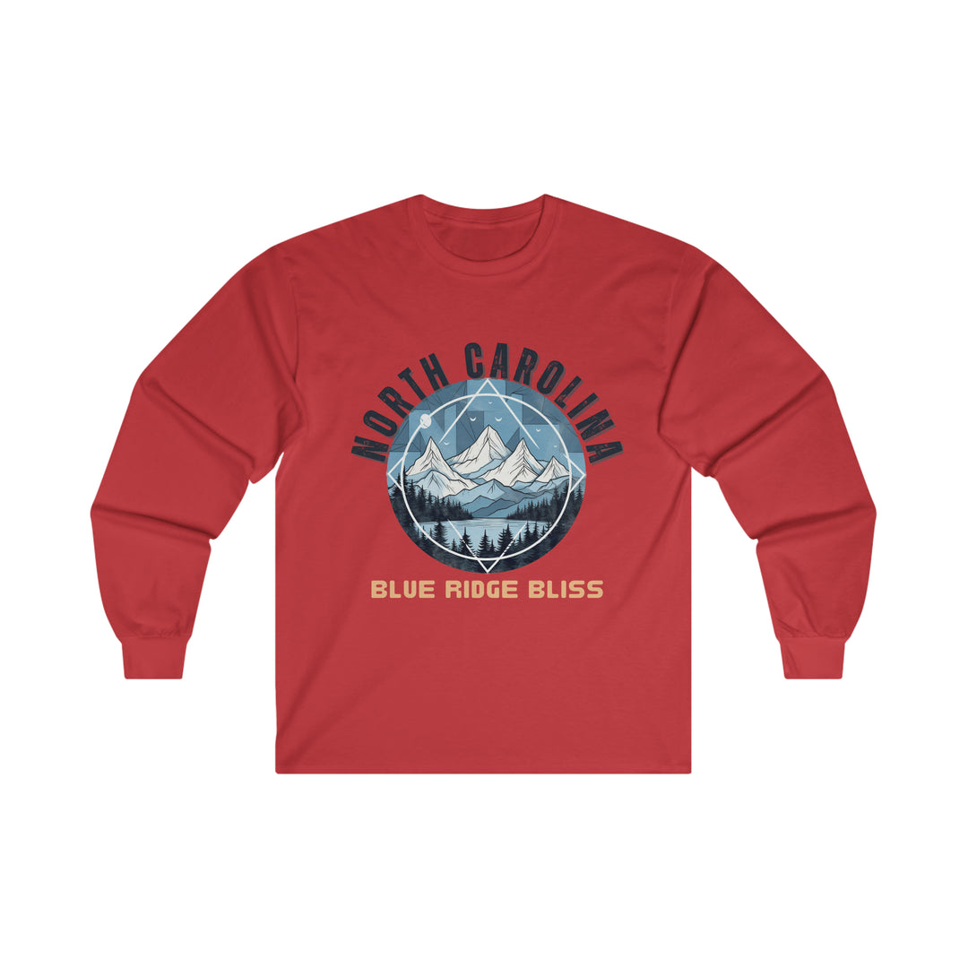 North Carolina - Blue Ridge Bliss Tee, North Carolina State Vibes, Moving to North Carolina, North Carolina Travel Gift, Football Long