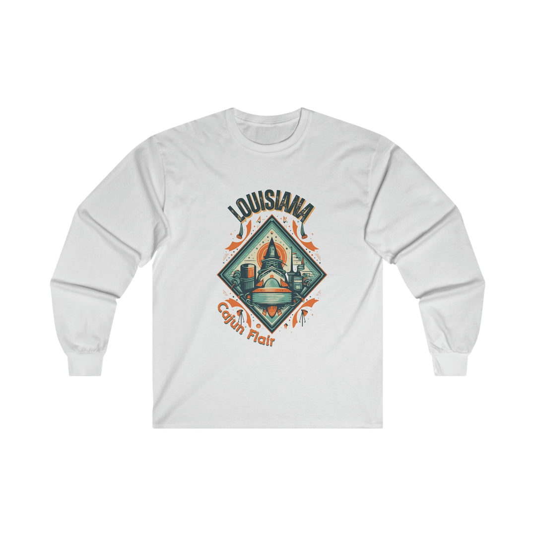 Louisiana Cajun Flair Long Sleeve T-shirt