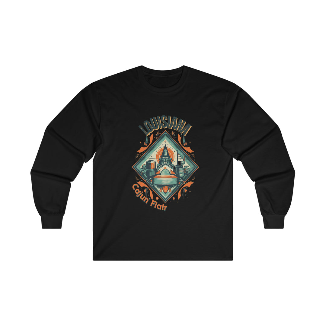 Louisiana Cajun Flair Long Sleeve T-shirt