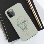 Load image into Gallery viewer, Boho Man Line Art Phone Case: A Mental Health Connection - Tough Phone Cases, Case-Mate | Line Art Phone Case | Line Art Case
