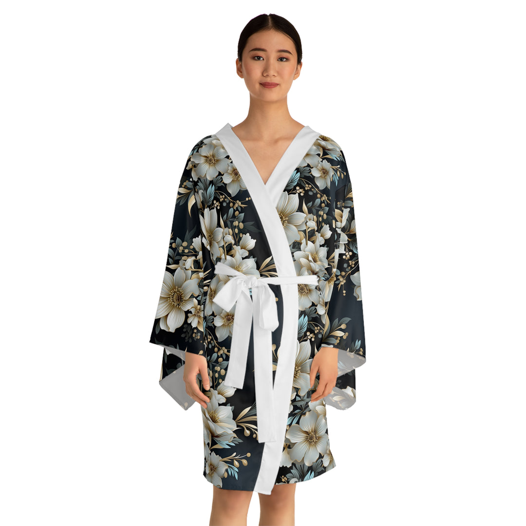 Long Sleeve Kimono Robe (AOP)