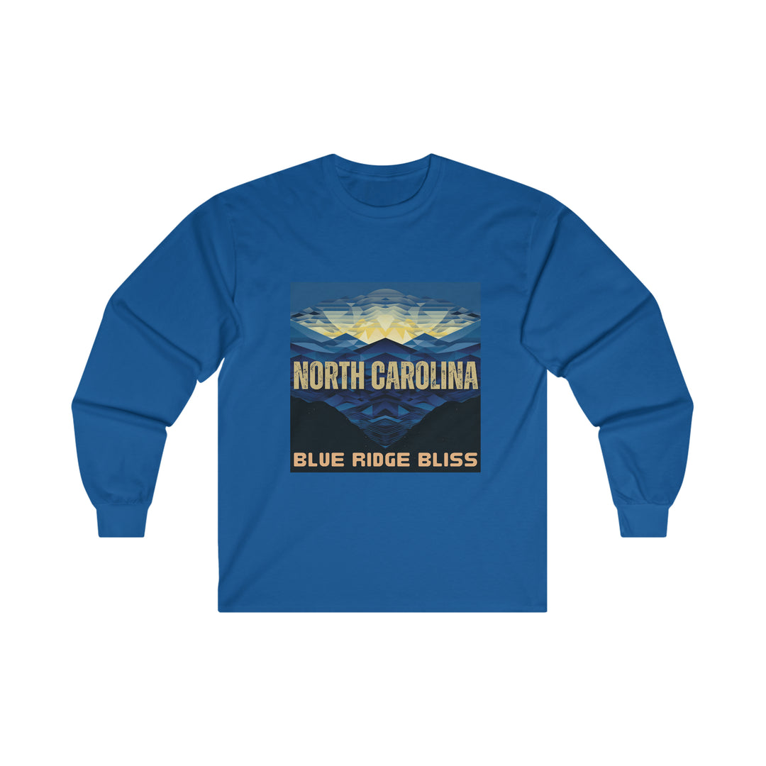 North Carolina - Blue Ridge Bliss Tee, North Carolina State Vibes, Moving to North Carolina, North Carolina Travel Gift, Football Long