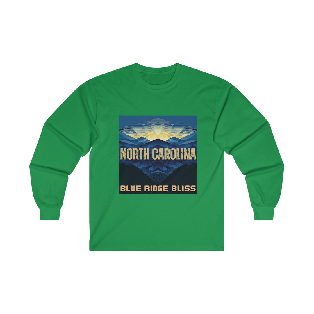 North Carolina - Blue Ridge Bliss Tee, North Carolina State Vibes, Moving to North Carolina, North Carolina Travel Gift, Football Long