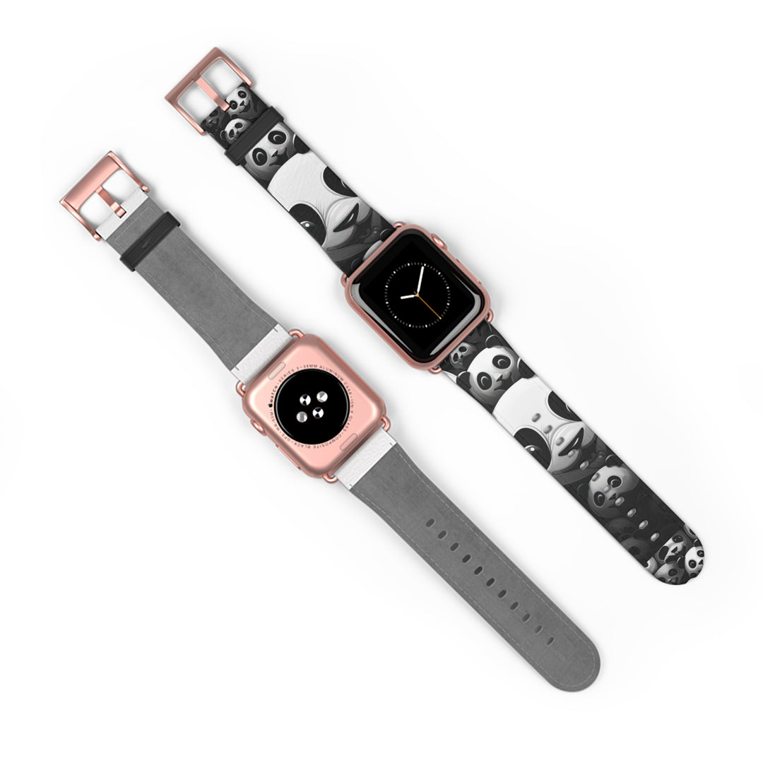 Black and White Panda Watch Band