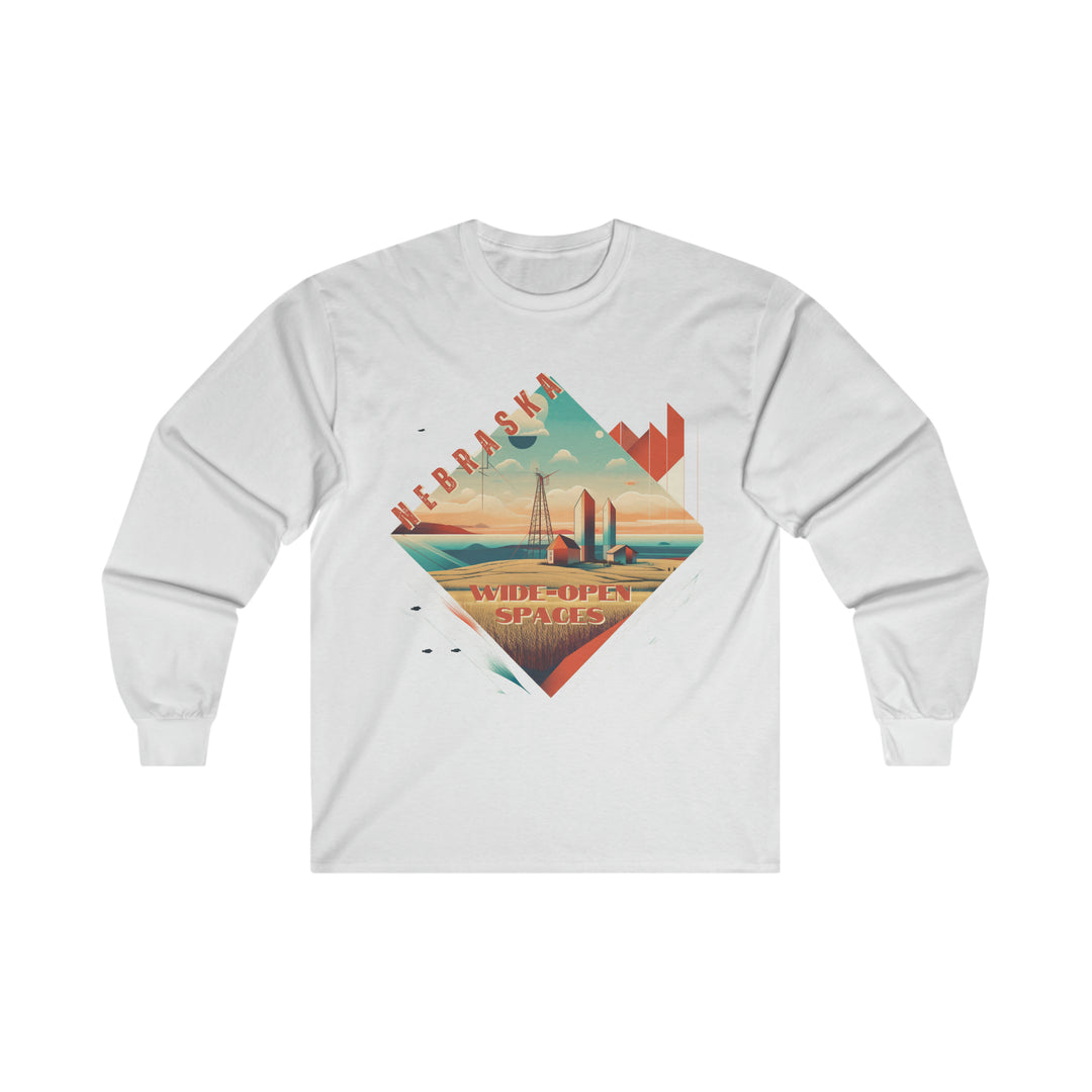 Nebraska Wide Open Spaces Long Sleeve T-shirt