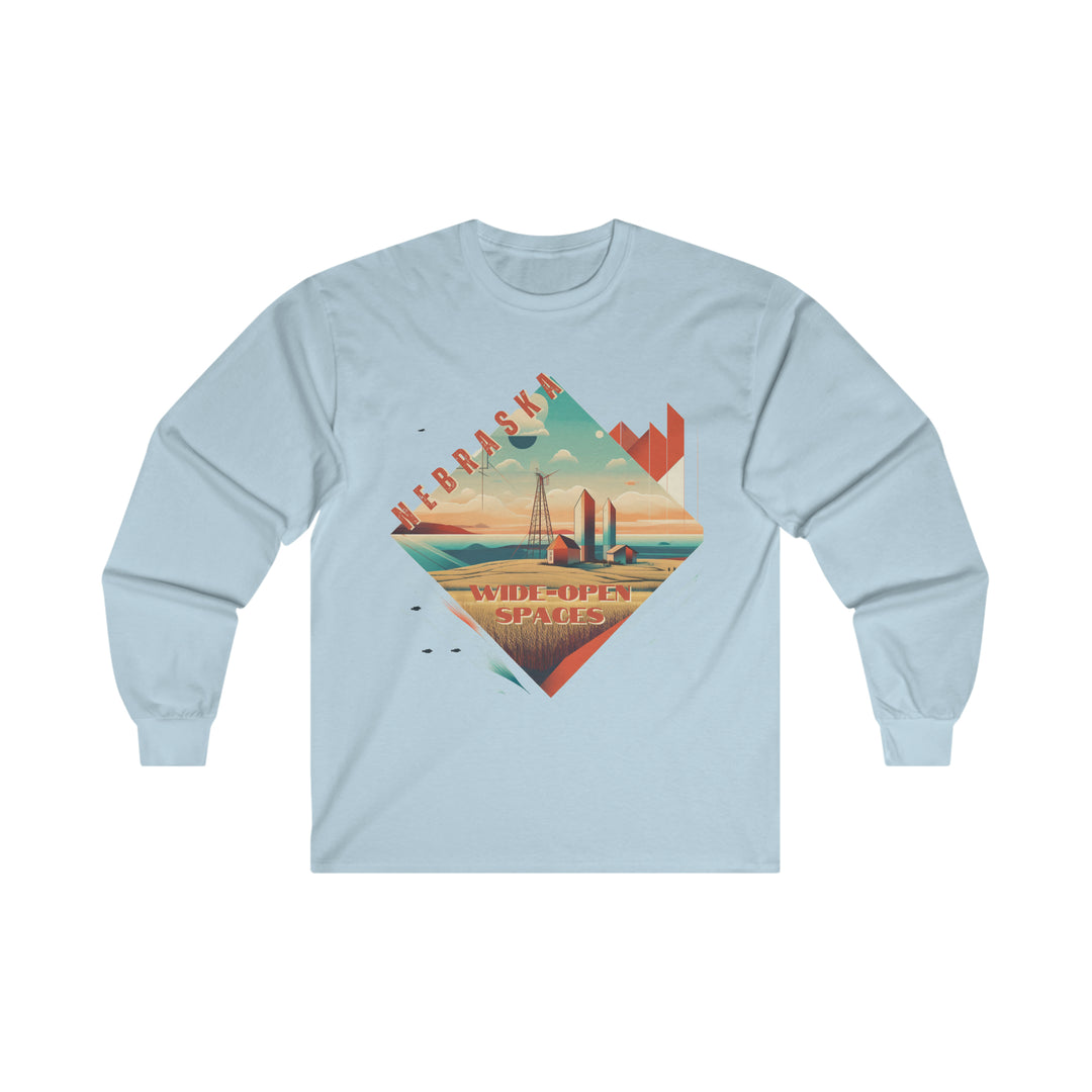 Nebraska Wide Open Spaces Long Sleeve T-shirt