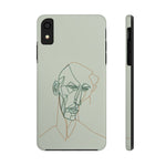 Load image into Gallery viewer, Boho Man Line Art Phone Case: A Mental Health Connection - Tough Phone Cases, Case-Mate | Line Art Phone Case | Line Art Case
