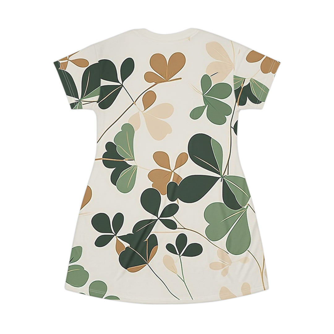 Comfort Color Feeling Lucky T-Shirt Dress,Retro St Patty's Day Dress,St Patricks Day t-Shirt Dress ,Clover t-Shirt dress,Lucky Clover