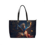 Load image into Gallery viewer, Majestic Dreams PU Leather Shoulder Bag - Red and Gold Fantasy
