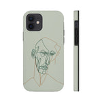 Load image into Gallery viewer, Boho Man Line Art Phone Case: A Mental Health Connection - Tough Phone Cases, Case-Mate | Line Art Phone Case | Line Art Case
