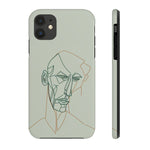 Load image into Gallery viewer, Boho Man Line Art Phone Case: A Mental Health Connection - Tough Phone Cases, Case-Mate | Line Art Phone Case | Line Art Case
