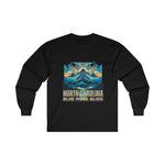 Load image into Gallery viewer, North Carolina - Blue Ridge Bliss Tee, North Carolina State Vibes, Moving to North Carolina, North Carolina Travel Gift, Football Long
