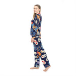 Load image into Gallery viewer, Cute Gamer Pattern Women&#39;s Satin Pajamas -
