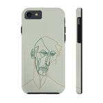 Load image into Gallery viewer, Boho Man Line Art Phone Case: A Mental Health Connection - Tough Phone Cases, Case-Mate | Line Art Phone Case | Line Art Case
