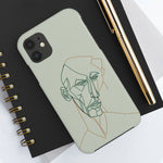 Load image into Gallery viewer, Boho Man Line Art Phone Case: A Mental Health Connection - Tough Phone Cases, Case-Mate | Line Art Phone Case | Line Art Case
