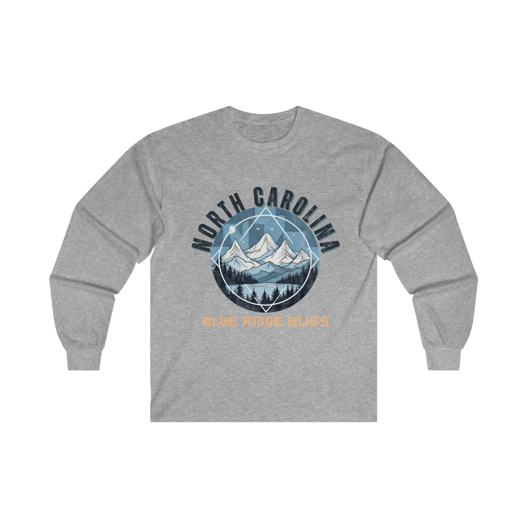 North Carolina - Blue Ridge Bliss Tee, North Carolina State Vibes, Moving to North Carolina, North Carolina Travel Gift, Football Long