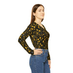 Load image into Gallery viewer, Women&#39;s Long Sleeve V-neck Shirt (AOP)
