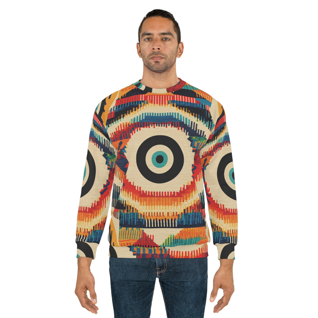 Ever-Seeing Eyes Patchwork Unisex Sweatshirt - Gift for Her, Gift for Him,