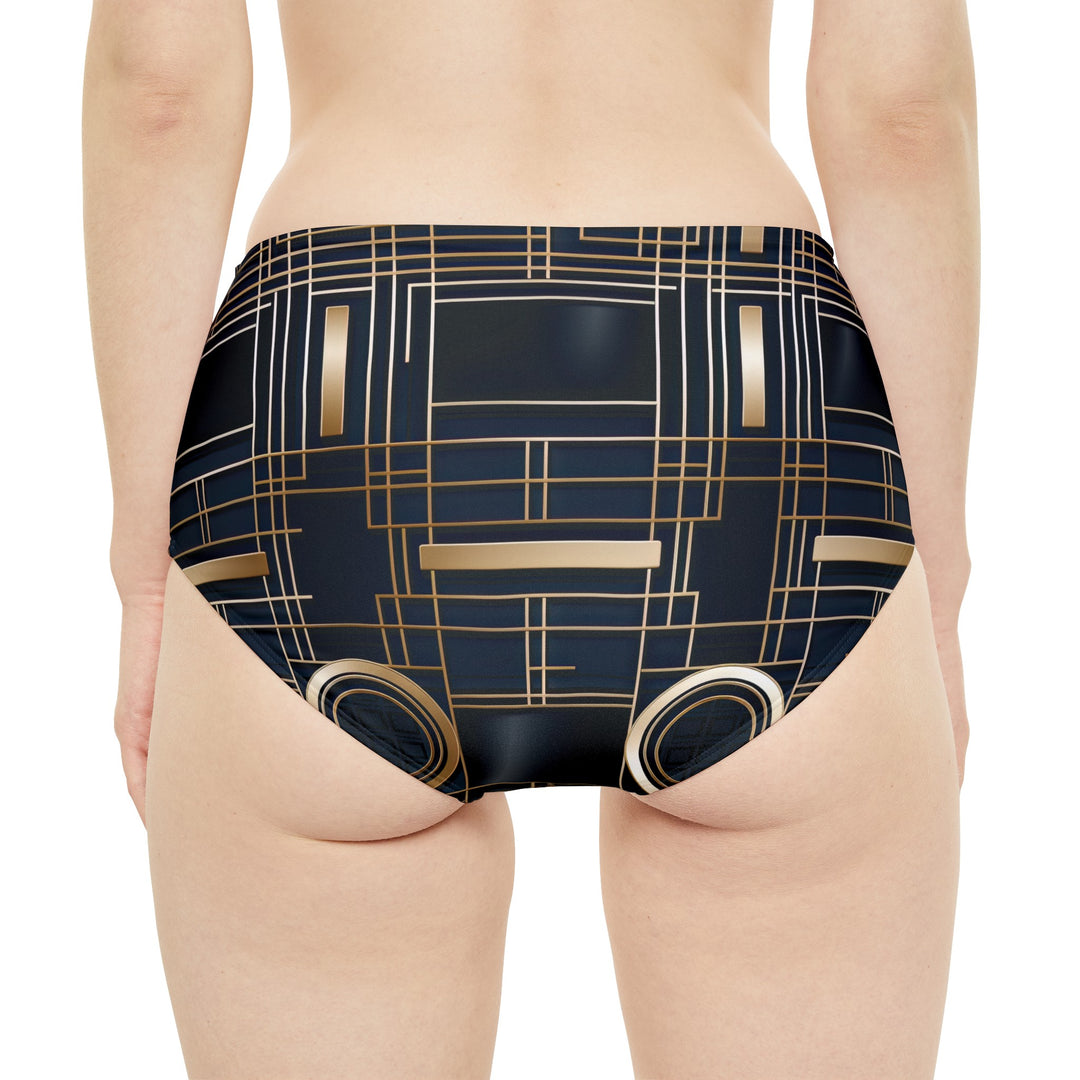 High-Waist Hipster Bikini Bottom (AOP)