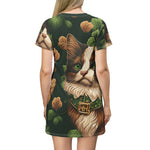 Load image into Gallery viewer, Cat-tastic St.Patrick&#39;s Day T-Shirt Dress-Cute Cats t-Shirt dress, St paddys cat shirt, irish cat mom tee, Shamrock Cats, St pattys cats
